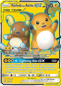 Raichu & Alolan Raichu-GX